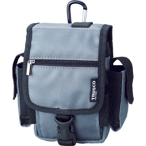 TRUSCO コンパクトツールケース ツーサイドポケット グレー TCTC1808-GY 1 個