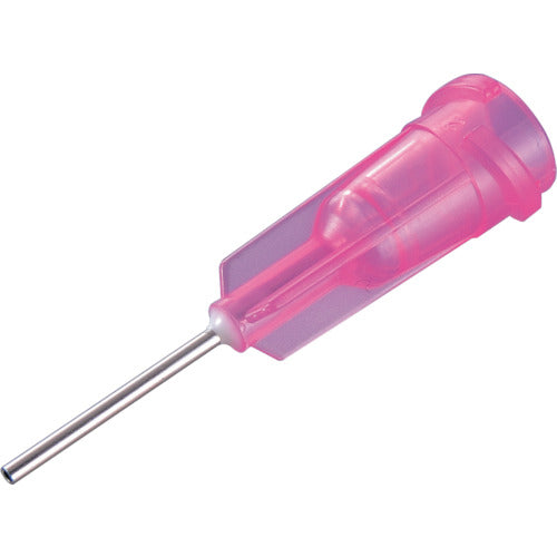 MUSASHI Double-threaded Plastic Needle, Pink, Pack of 50, DPN-20G-1, 1 PK
