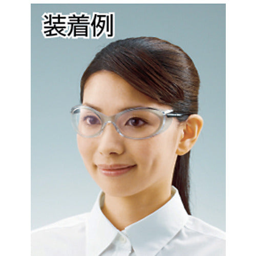 TRUSCO Twin-eye Safety Glasses Goggle Type Lens Yellow TSG-814Y 1 pc