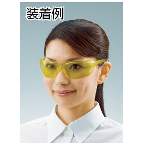 TRUSCO Twin-eye Safety Glasses Sports Type Lens Yellow TSG-108Y 1 pc