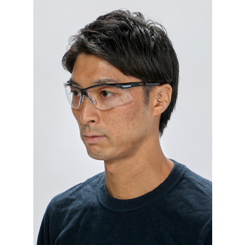 TRUSCO 2안형 세이프티 글라스 프레임 블랙 TSG-8106BK 1개