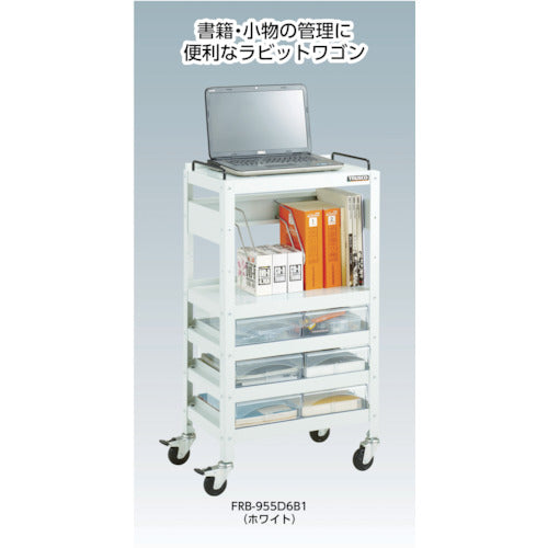 TRUSCO ツールワゴン ラビットワゴン 600X400 引出1段付 ヤンググリーン RBW-963V YG 1 台
