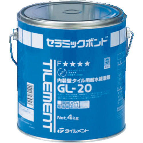 TILEMENT タイル用接着剤 GL−20 4kg 30100040 1 缶