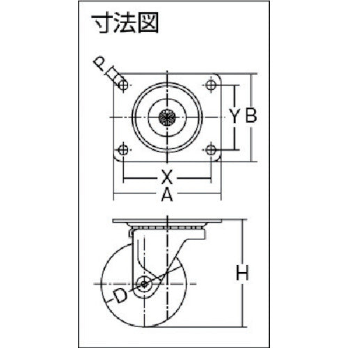 망치 캐스터 440G-N100 1개