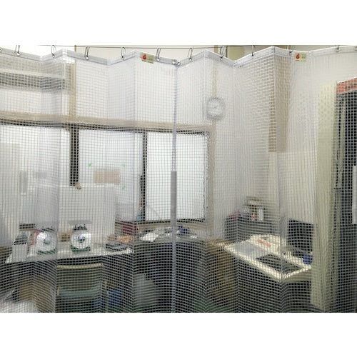 ユタカメイク シート 簡易間仕切りシート(フリー) 2m×3m クリア B-319 1 枚