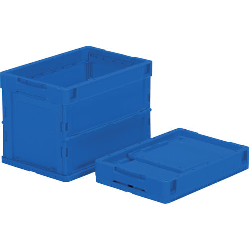 TRUSCO 오리콘 얇은 접이식 컨테이너 20L 다크 블루 다크 블루 TR-O20B-DB 1 개