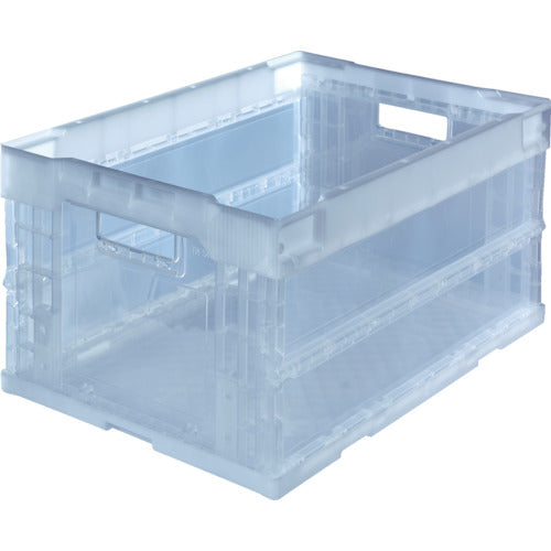 TRUSCO オリコン α折りたたみコンテナ 40L 透明 透明 TR-S40TM 1 個