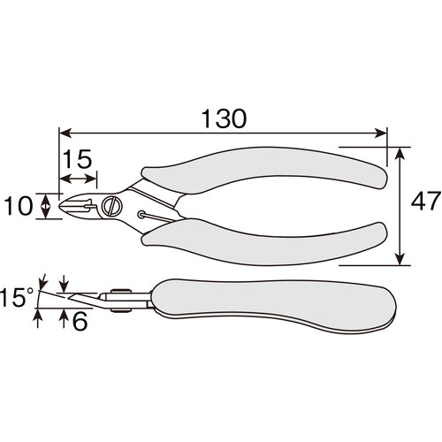 HOZAN ニッパー N-40 1 個