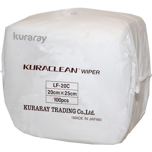 クラレ 不織布製ワイパー クラクリーンワイパー 20cm×25cm 100枚×30袋=3000枚入 LF-20C 1 CS