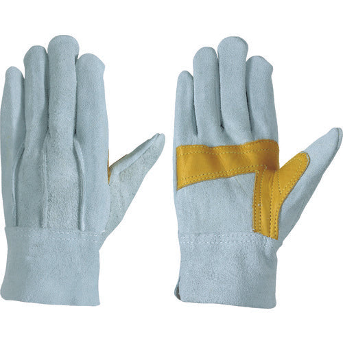 シモン 牛床革手袋(袖なしタイプ) 背縫い当付 107AP銀当付3型 フリー 107AP-GINATETUKI-3GATA 1 双