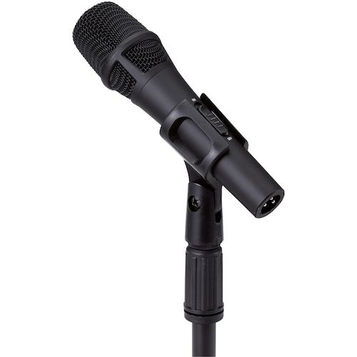 ELECOM Microphone Stand, Tabletop Type, Height and Angle Adjustable, Black, HS-DSARMBK, 1 Unit