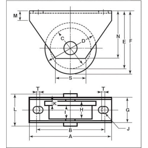 Yokozuna Rota MC Soundproof Heavy Duty Door Roller 90mm Trolley Type WMS-0907 1 pc