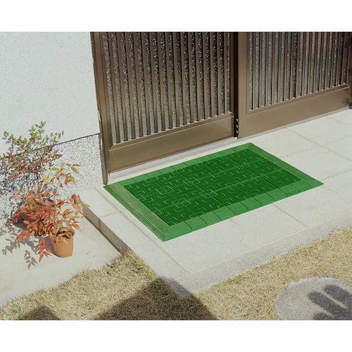 テラモト 屋外マット テラロイヤルマット 若草 900×1200mm MR-050-050-7 1 枚