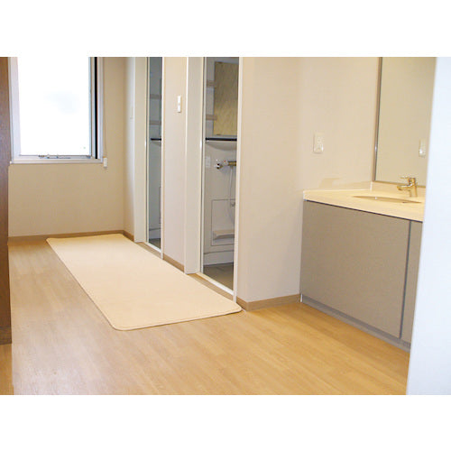 테라모토 맨발 깔끔한 매트 900×1800mm 베이지 MR-146-048-0 1장