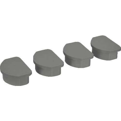 TRUSCO Plastic Shelf Corner Cap Set, 4 Pieces, Arsenal Gray, TPT-CK-DG 1 S