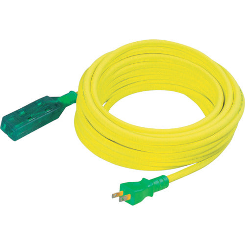 NICHIDO Extension Cord Straight Type with Triple Lamp 100V 2-Core 10m LS2-10 1 Piece
