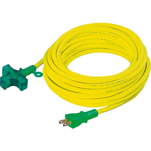 NICHIDO 延長コード 十字型トリプルランプ付 100V 2芯 10m LT2-10 1 本