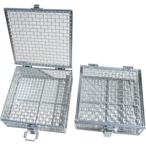 オオモリ 蝶番蓋付バスケット特大 300×300×200 OM1054-53 1 個