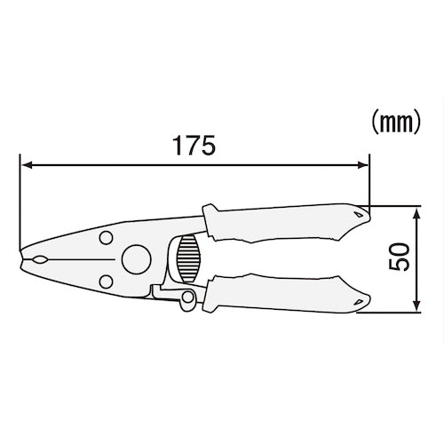 ENGINEER ワイヤーストリッパー 極細線用 175mm PA-14 1 丁