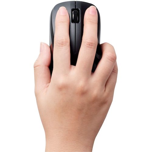 ELECOM Mouse Bluetooth IR LED 3 Button M Size Antibacterial Black M-BY11BRKBK 1 pc