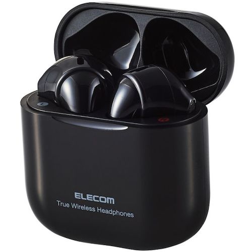 ELECOM Bluetooth Earphones, Fully Wireless, AAC Compatible, Semi-Open Type, Black, LBT-TWS11BK, 1 pc