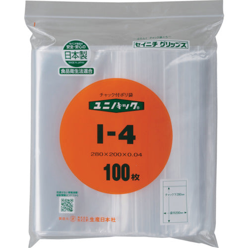 SEINICHI "UNIPACK" I-4 280 x 200 x 0.04 100 sheets I-4-100 1 bag
