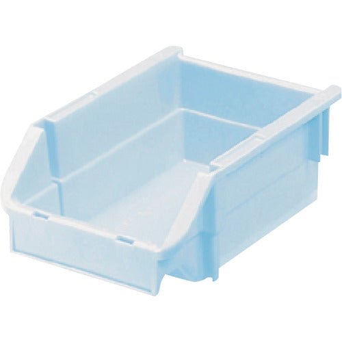 ヒシ T型コンテナ(ネスティングタイプ) パステルブルー W132×D200×H90 PAT-2-PB 1 個