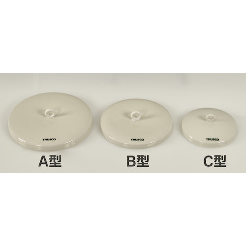 TRUSCO 磁製C型るつぼ フタ 15ml 規格C0 CR15-C0-F 1 個