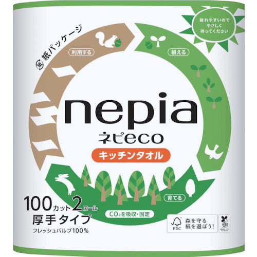 Nepia Nepia ECO Kitchen Towel 2R 100C 33418 1 CS