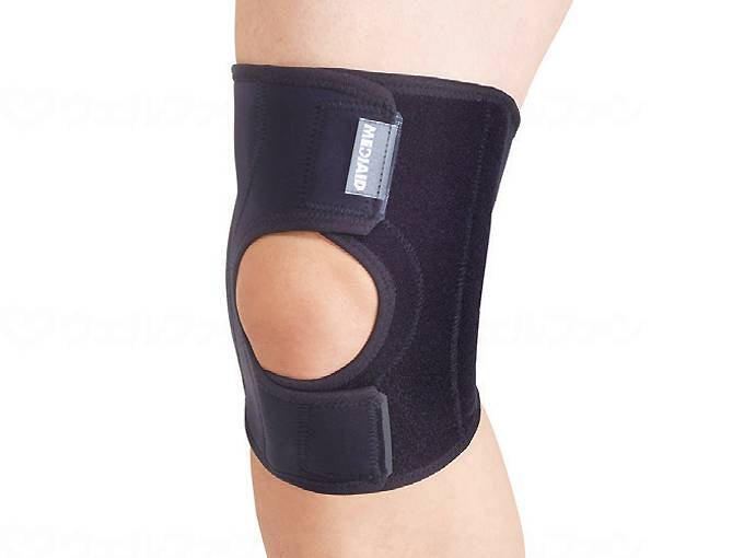 日本シグマックスメディエイドしっかりガードヒザ スタンダード 黒 M