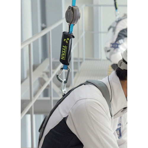 タイタン REELOCKmini 小型軽量ロック機構付き巻取式シングルランヤード HL-HS-130 1 本