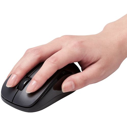 エレコム 法人向けマウス Bluetooth IRマウス Mサイズ 抗菌 RoHS指令準拠 ブラック M-K6BRKBK/RS 1 個