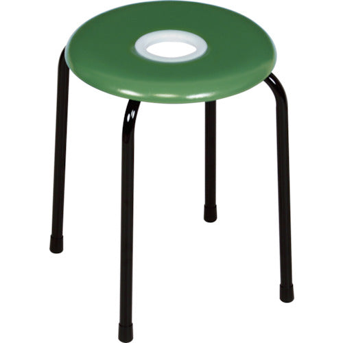 TRUSCO Donut Chair φ320 x H420mm Green TDNTA-GN 1 leg