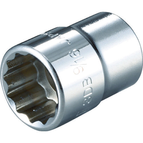 TONE ソケット(インチ) (12角) 吋目 7/16inch 全長26mm 3DB-14 1 個