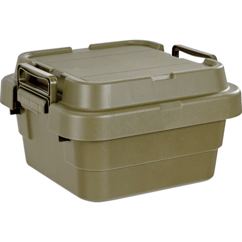 TRUSCO トランクカーゴ フラット天板仕様 浅型 20L ОD色 ODCFL-30 1 台