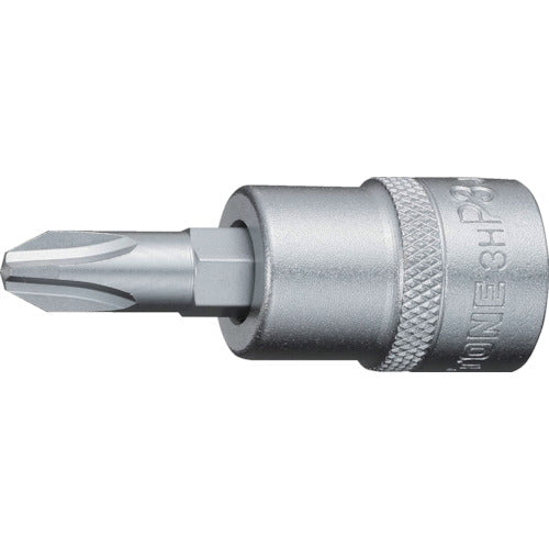 TONE ドライバービットソケット (+)No.3 差込角9.5mm 3H-P3 1 個