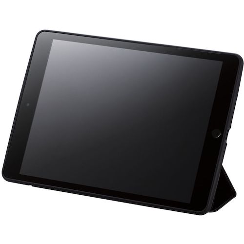 ELECOM iPad 9세대(2021)용 하이브리드 케이스 프레임 컬러 플랩 첨부 블랙 TB-A21RTSLFCBK 1개