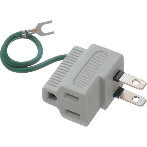 YAZAWA 3P plug compatible L-type plug adapter white Y02SA04W 1 piece