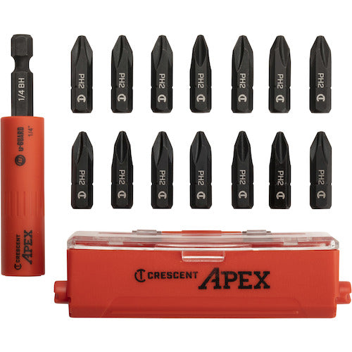 Apex U-GUARD Bit Holder Set with Safety Sleeve PH2 CAUGK15 1 S