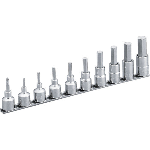 TONE ヘキサゴンソケットセット(ホルダー付) 10pcs 差込角12.7mm HH410 1 S