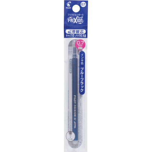 파일럿 마찰 볼펜 교체 심 0.7 블루 블랙 단색용 LFBKRF12F-BB 1 PK