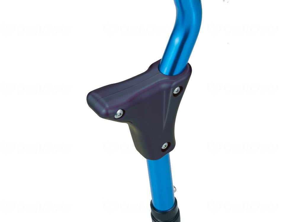 Crystal Industry Stand Support Cane (Urethane Grip) Red