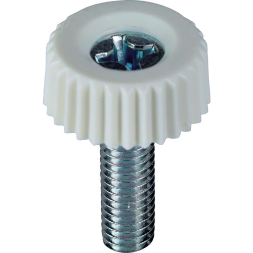 TRUSCO Cross Recessed Cosmetic Screw M6 x 20 White (10 Pieces) TRKSC6-20 1 Bag