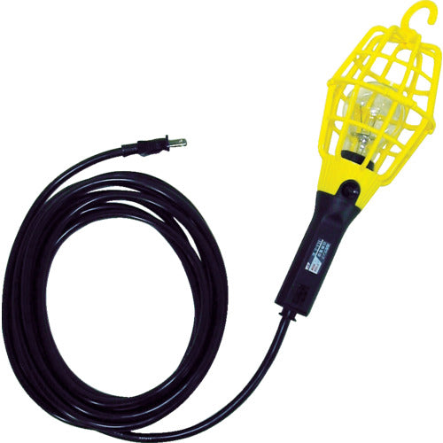 하타야 보조 코드 램프 60W 내진 전구 부착 전선 10m 램프 가드 황색 ILI-10Y 1대