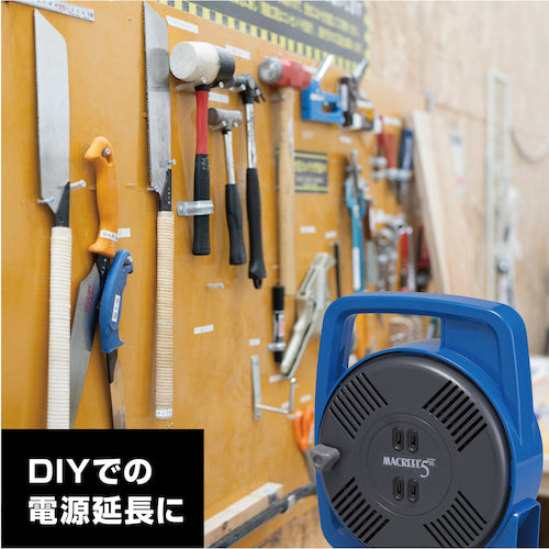 Hataya Mac Reel Single Phase 100V 5m Manual Winding Blue MS-5-B 1 Unit