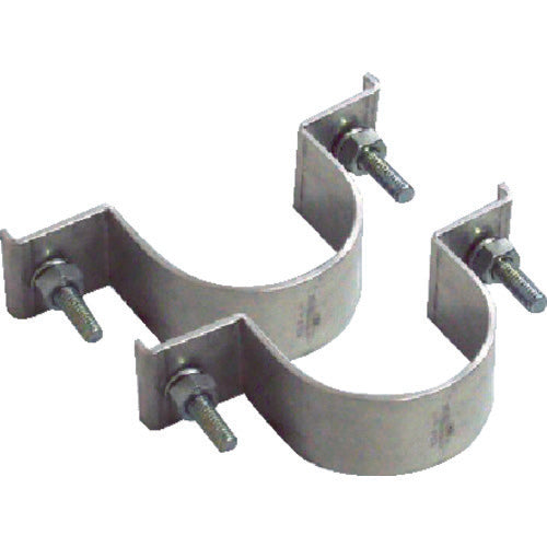 Unit Sign Mounting Band Flat Rib 2 Pieces Aluminum 60.5Φ 395-52 1 Set