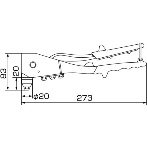 EBI Hand Riveter Tool Kit HR102D 1 S