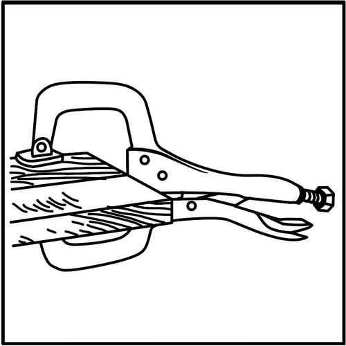 EBI Vice Pliers C-type (with plate) 250mm VC225S 1 piece