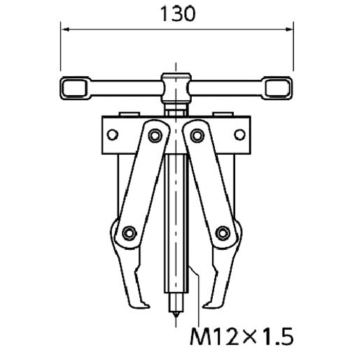 KTC Armature Bearing Puller Bolt Length 148mm Width 130mm ABU-3262 1 unit