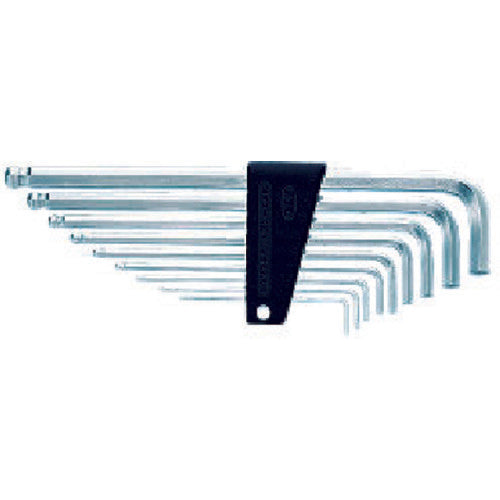 KTC 하이그레이드 볼 포인트 L형 롱 육각봉 렌치 세트(9개 세트) 특수강 HLD2509 1 S